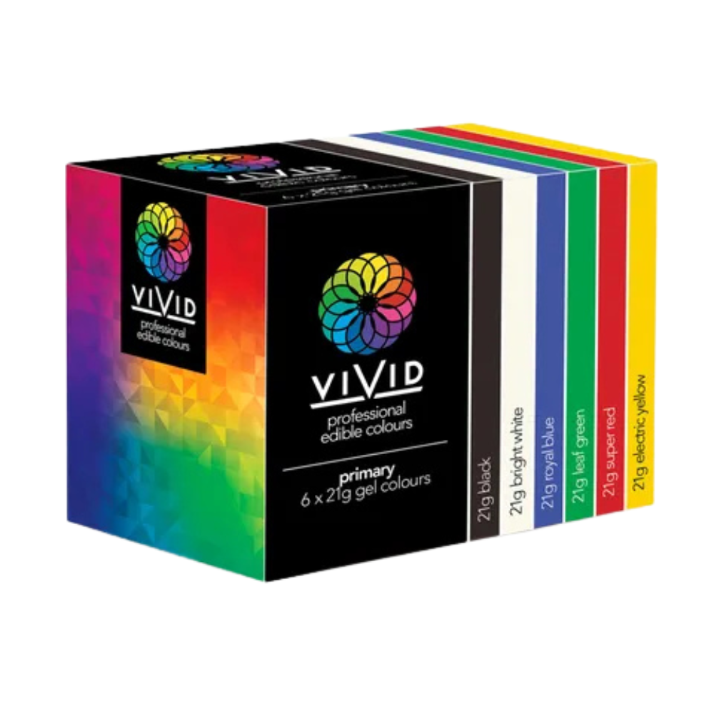 VIVID PRIMARY 6 PACK GEL COLOURS (4)