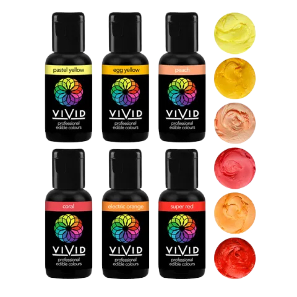 VIVID Sunset 6 PACK GEL COLOURS (3)