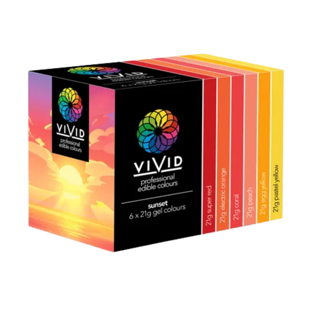 VIVID Sunset 6 PACK GEL COLOURS