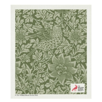 William Morris Dish Cloth Bird & Anemone 20x17cm