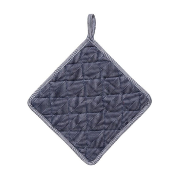 Costa Nova Alessa Pot Holder Blue on a white background.