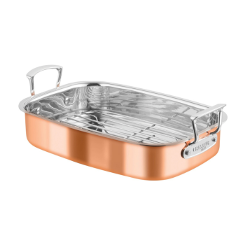 Chasseur Escoffier Induction Roasting Pan with Rack 35x26cm