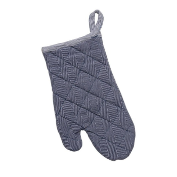 Costa Nova Alessa Single Oven Glove Blue on a white background.