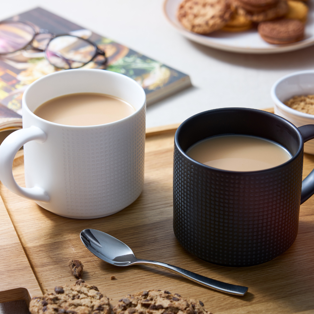 43043 MEGA MUG 500ML SET4 BACKWHITE EMBO