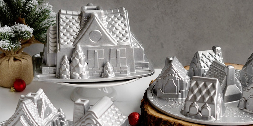 New Zealand Kitchen Products | Cast Bundt Holiday Silver