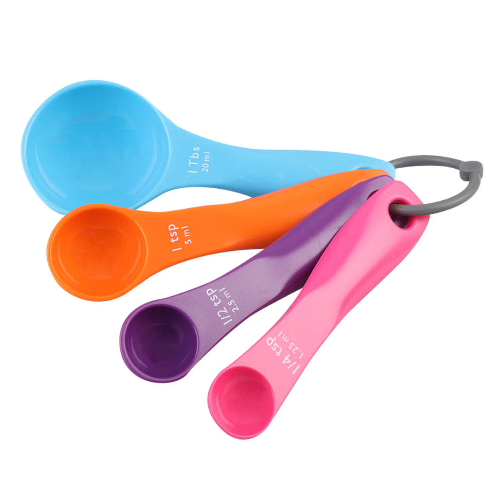 APPETITO MEASURE SPOONS SET 4 – MULTI-COLOUR