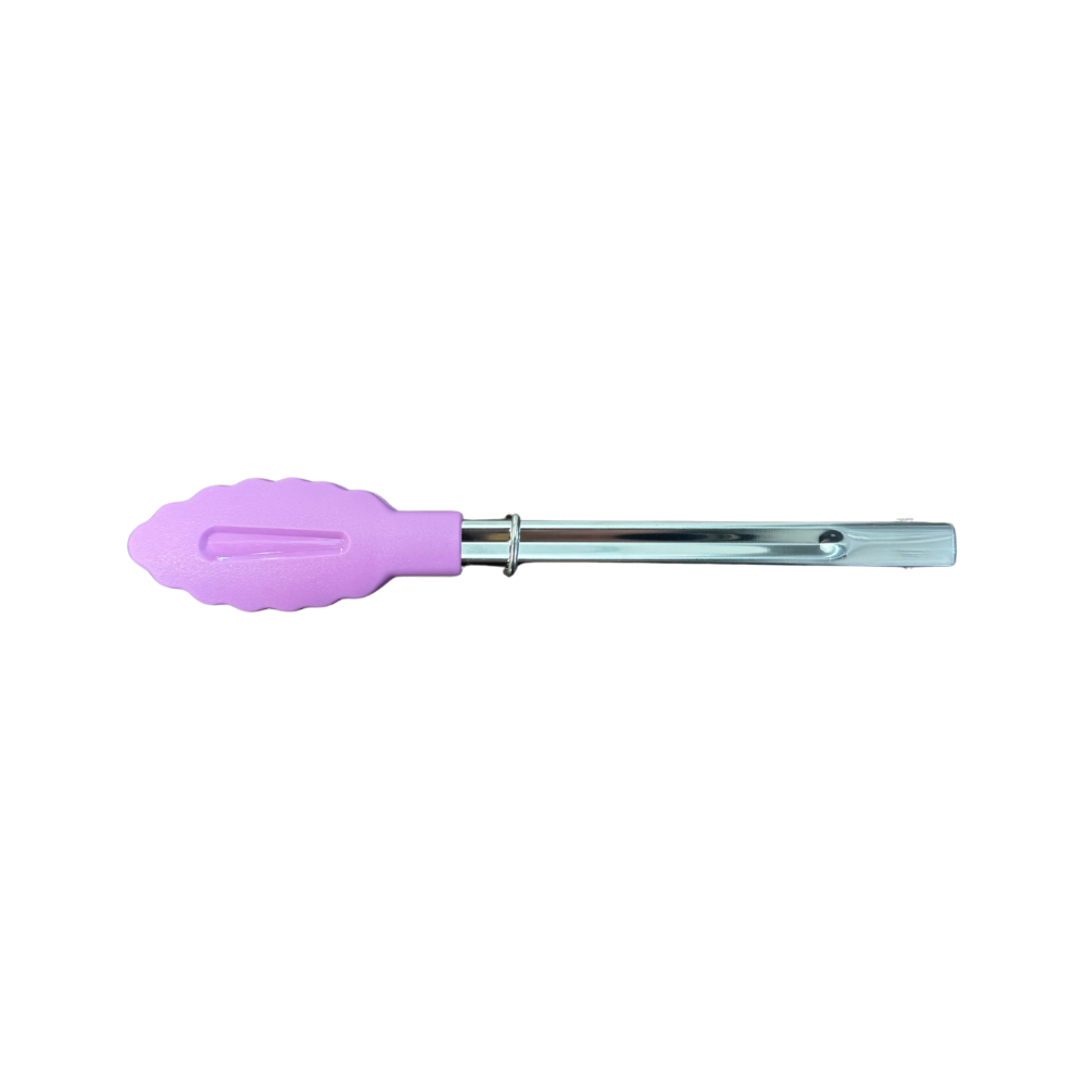 APPETITO STAINLESS STEEL MINI TONGS W NYLON HEAD 18CM Fuschia