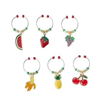 Avanti Fruit Wine Charms Set of 6