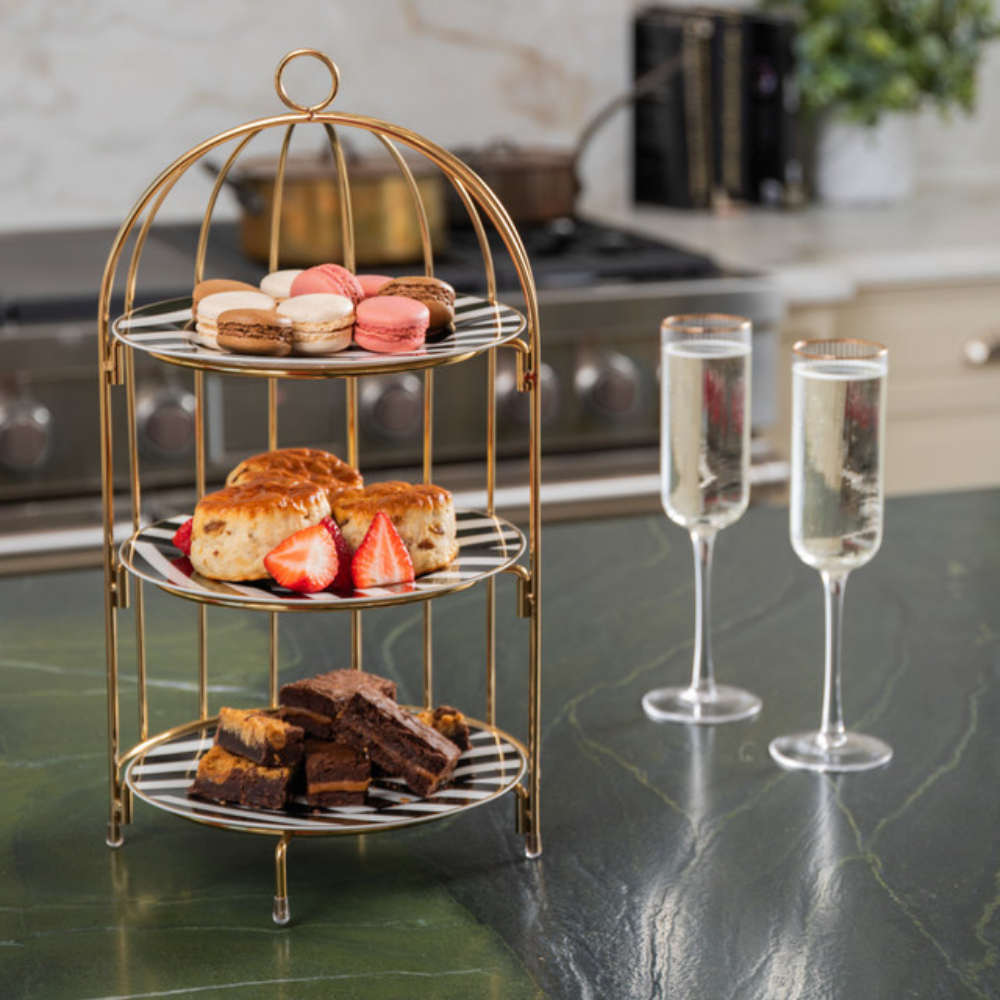 Artesa 3 Tier Afternoon Tea Cake Bird Cage Stand (2)