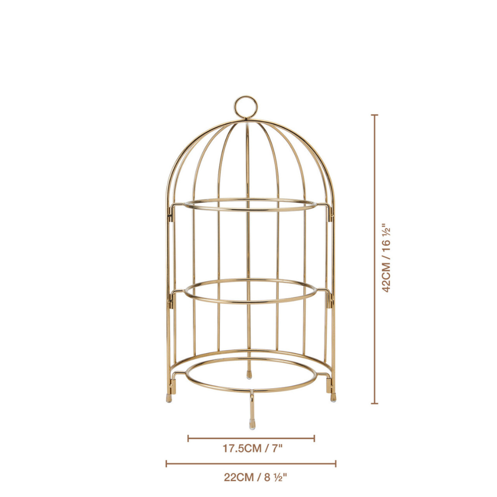 Artesa 3 Tier Afternoon Tea Cake Bird Cage Stand (6)