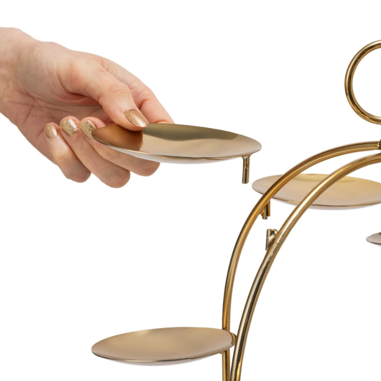 Artesa Brass Canape Serving Tree (2)