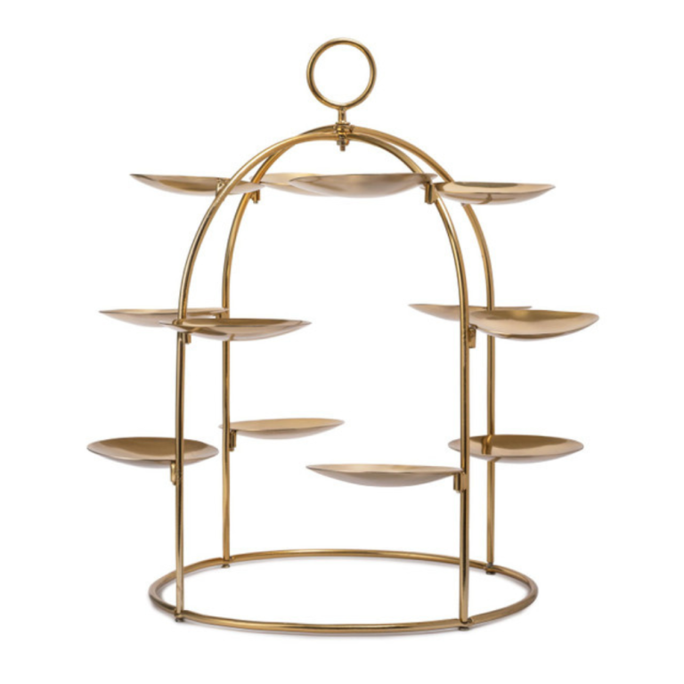 Artesa Brass Canape Serving Tree (7)