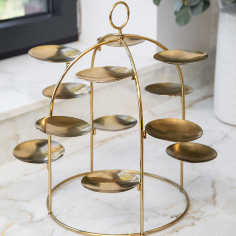 Artesa Brass Canape Serving Tree