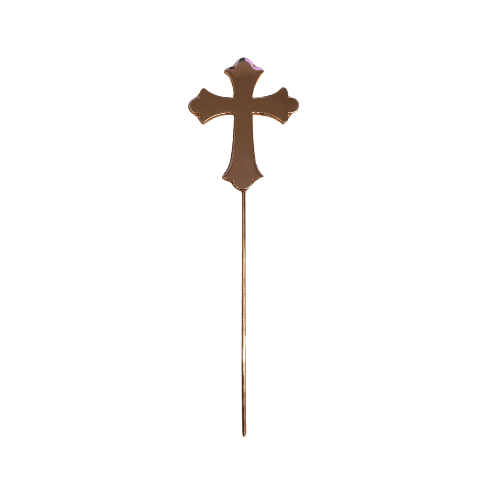 CROSS ROSE GOLD PLATED CAKE TOPPER