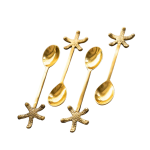 Golden Starfish Spoons Set of 4