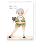 i candy Card Birthday - Staying alive!