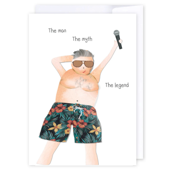 i candy Card Father's - The Man, The Myth, The Legend