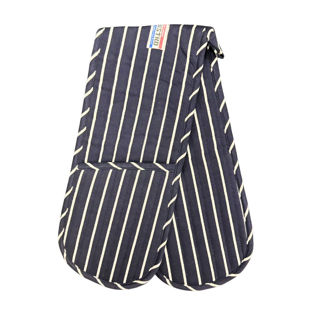 Hot House Double Oven Mitt French Bistro Navy (1)