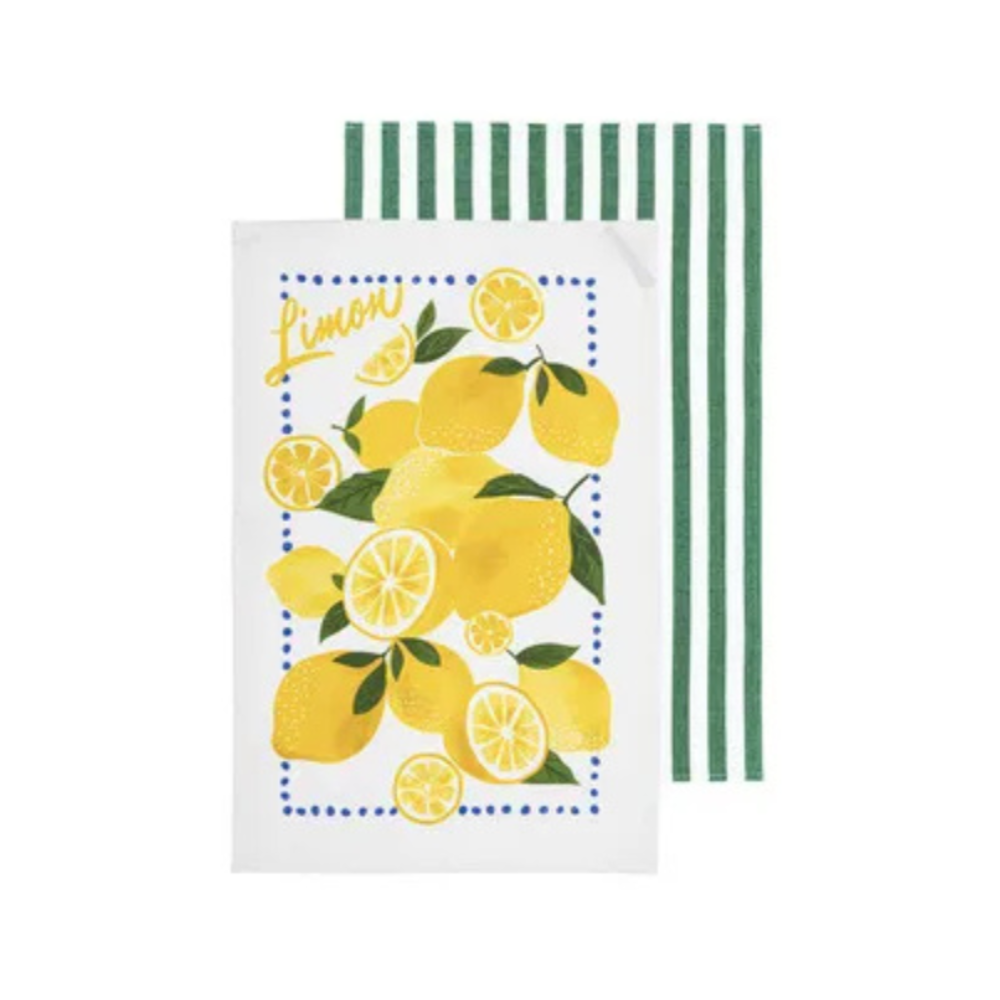 Ladelle Capri Assorted Citrus Kitchen Towel 2 Pack