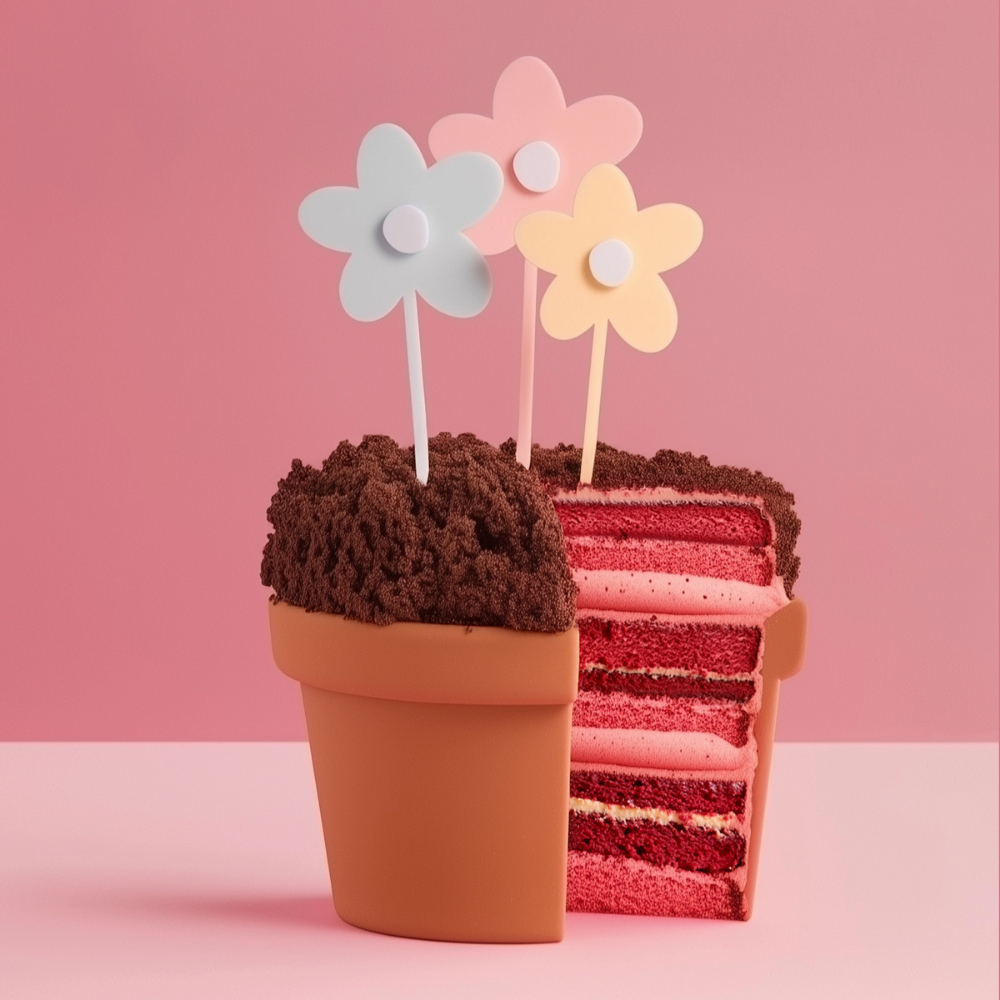 MILKSHAKE FLOWERS Cake Topper MIXED 3 Flowers (1)