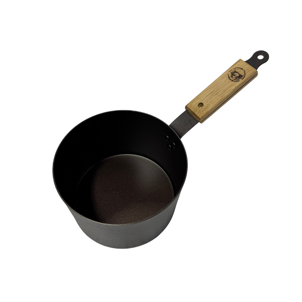 NFS-131 7INCH SAUCEPAN WLID & OAK HANDLE (1)