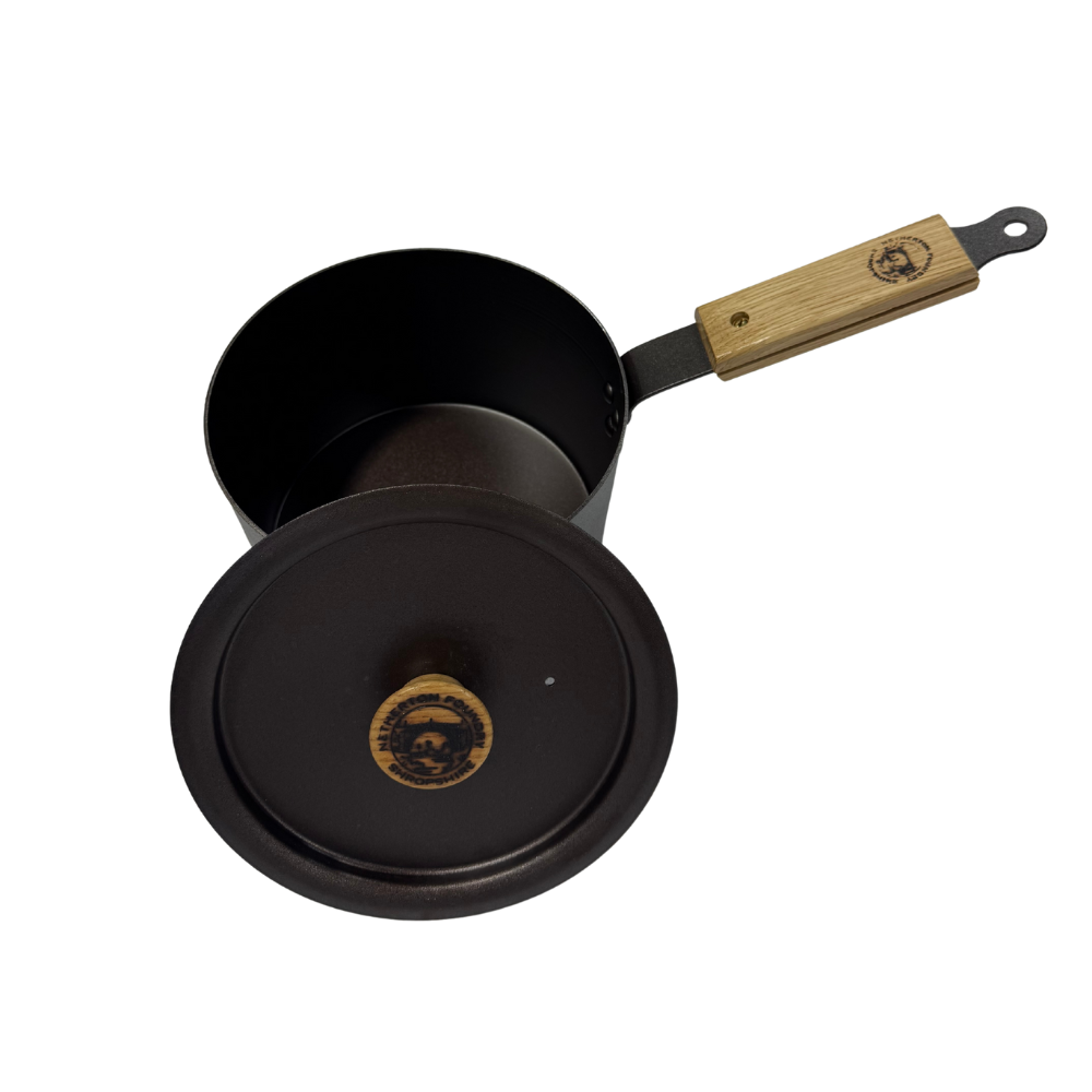 NFS-131 7INCH SAUCEPAN WLID & OAK HANDLE (2)