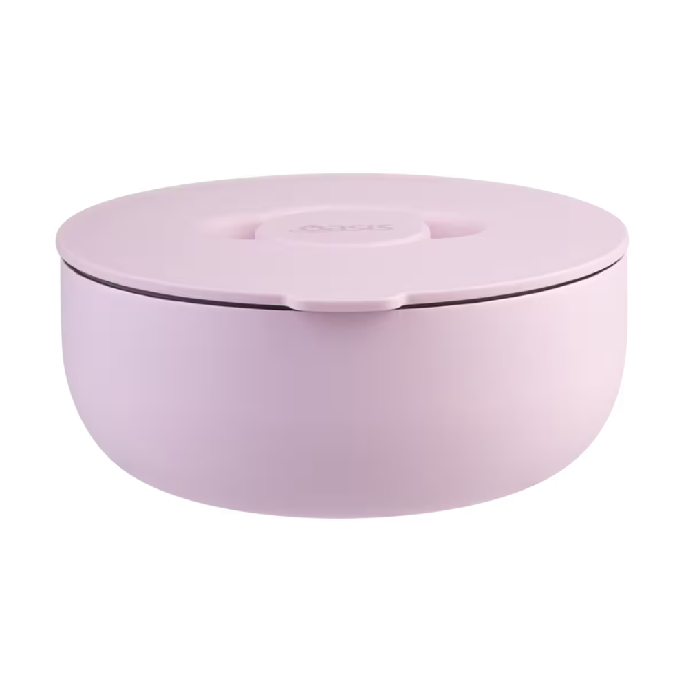 Oasis Stainless Steel Double Wall Insulated Fresh’N’Go Lunch Bowl 950ml Pink Lemonade