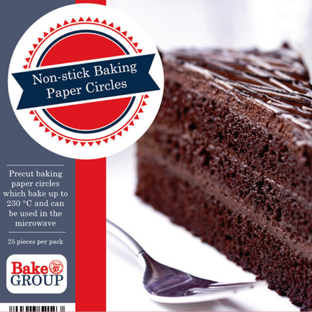 Pre-cut Baking Paper 12 Circles (Pack of 25) (1)