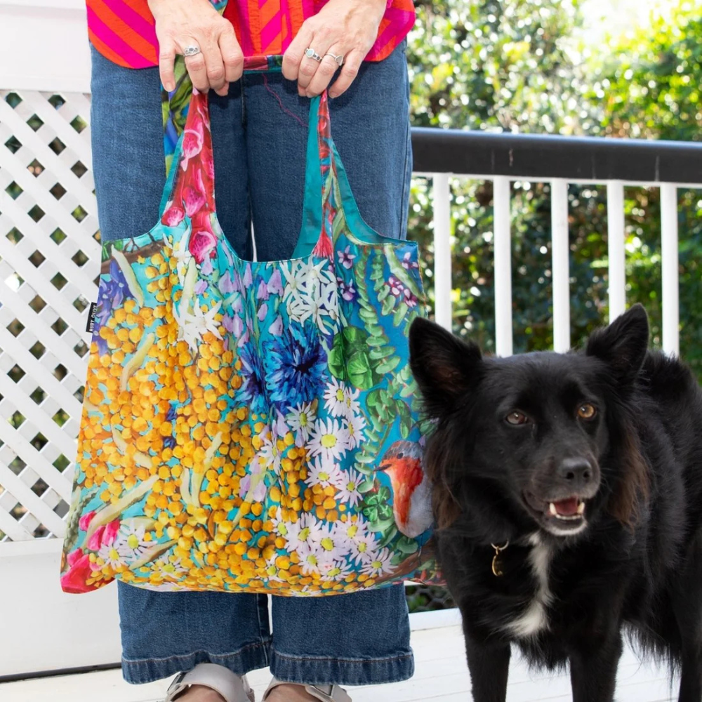 Ruby Olive Reusable Shopping Bag Little Wrens (1)