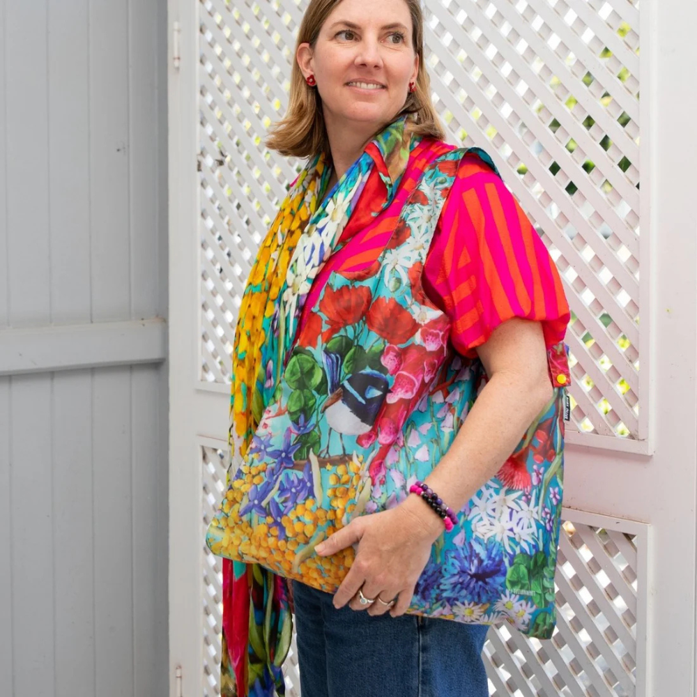 Ruby Olive Reusable Shopping Bag Little Wrens (2)