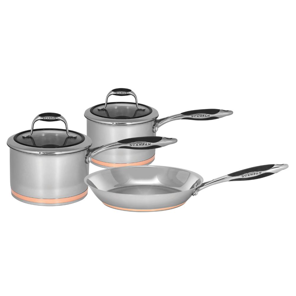 SCANPAN Coppernox Cookware Starter Set 3 Pce