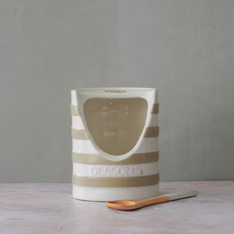 Salt Pinch Pot with Bamboo Spoon
