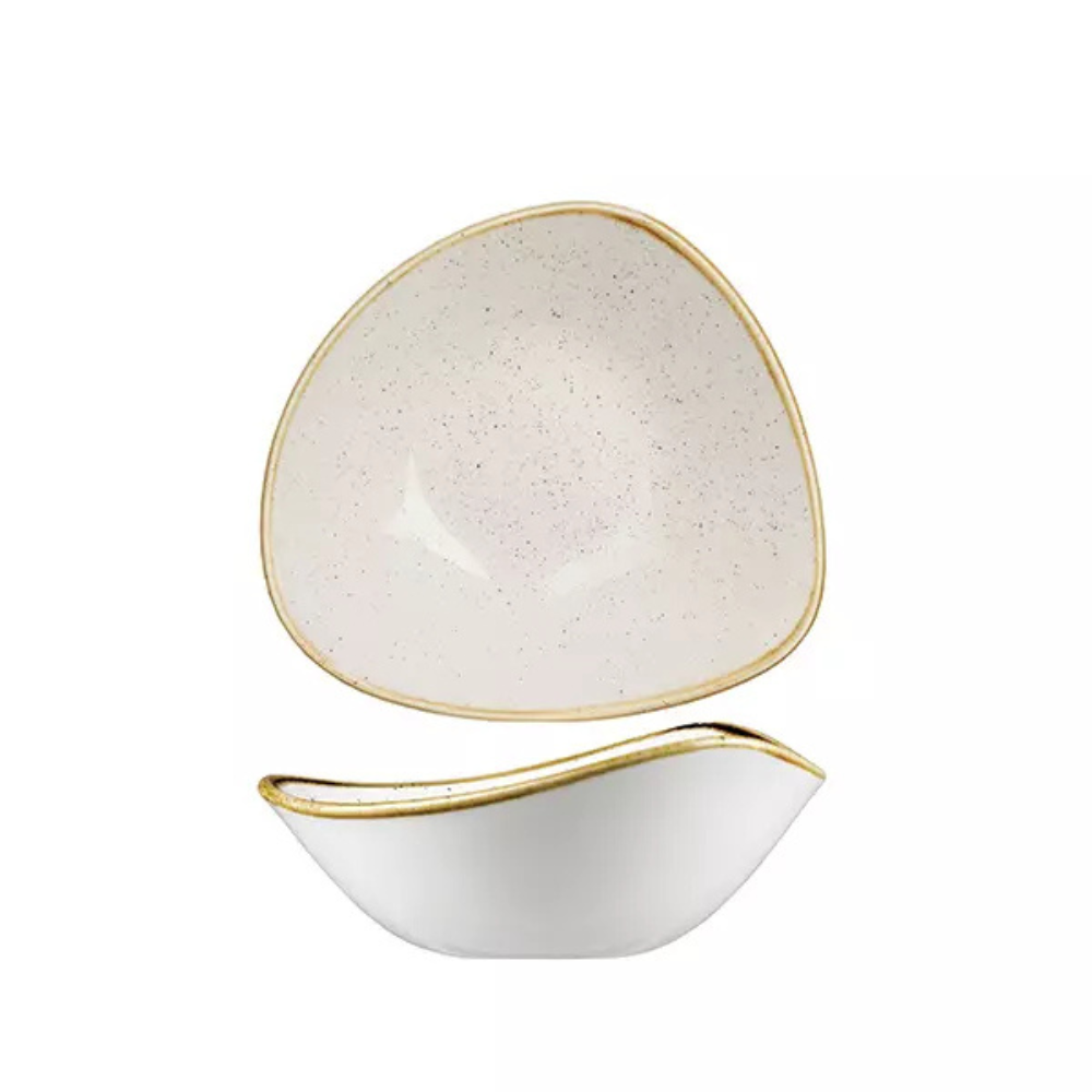 Stonecast Barley White Triangular Bowl 185mm (3)