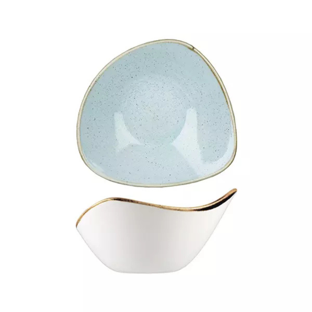 Stonecast Duck Egg Triangular Bowl 153mm