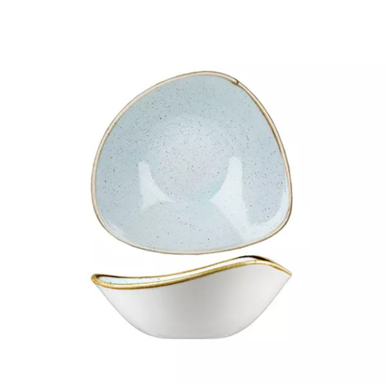 Stonecast Duck Egg Triangular Bowl 185mm