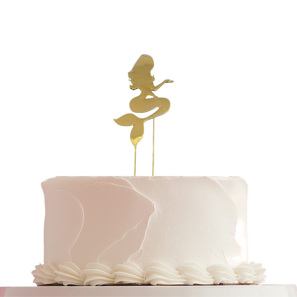 Sugar Crafty Gold Plated Mermaid Cake Topper