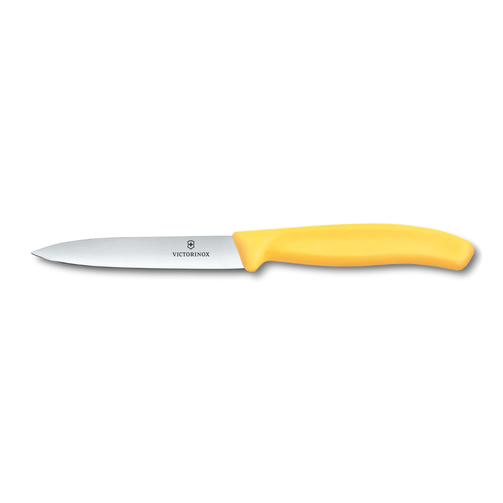 Swiss Classic Paring Knife Pointed Tip 10cm Yellow