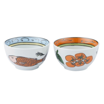 Assemble Deli 2 Piece Ceramic Bowl Assorted Set 11cm