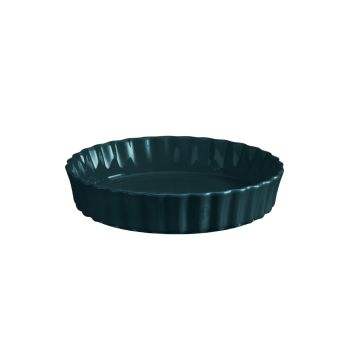 Emile Henry Blue Ocean Round Deep Tart Dish 24cm