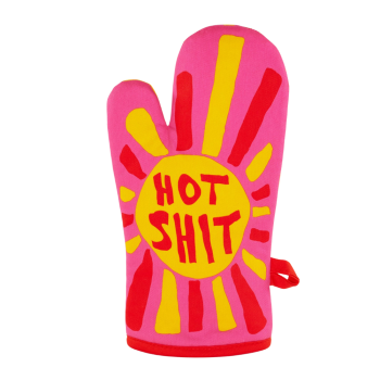 Blue Q Single Oven Glove 'Hot Shit'