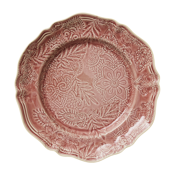 Sthål Ceramics Large Round Dish Old Rose 34cm