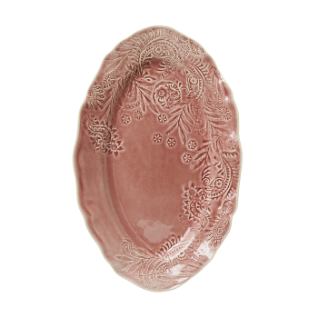 Sthål Small Oval Platter Old Rose 40cm