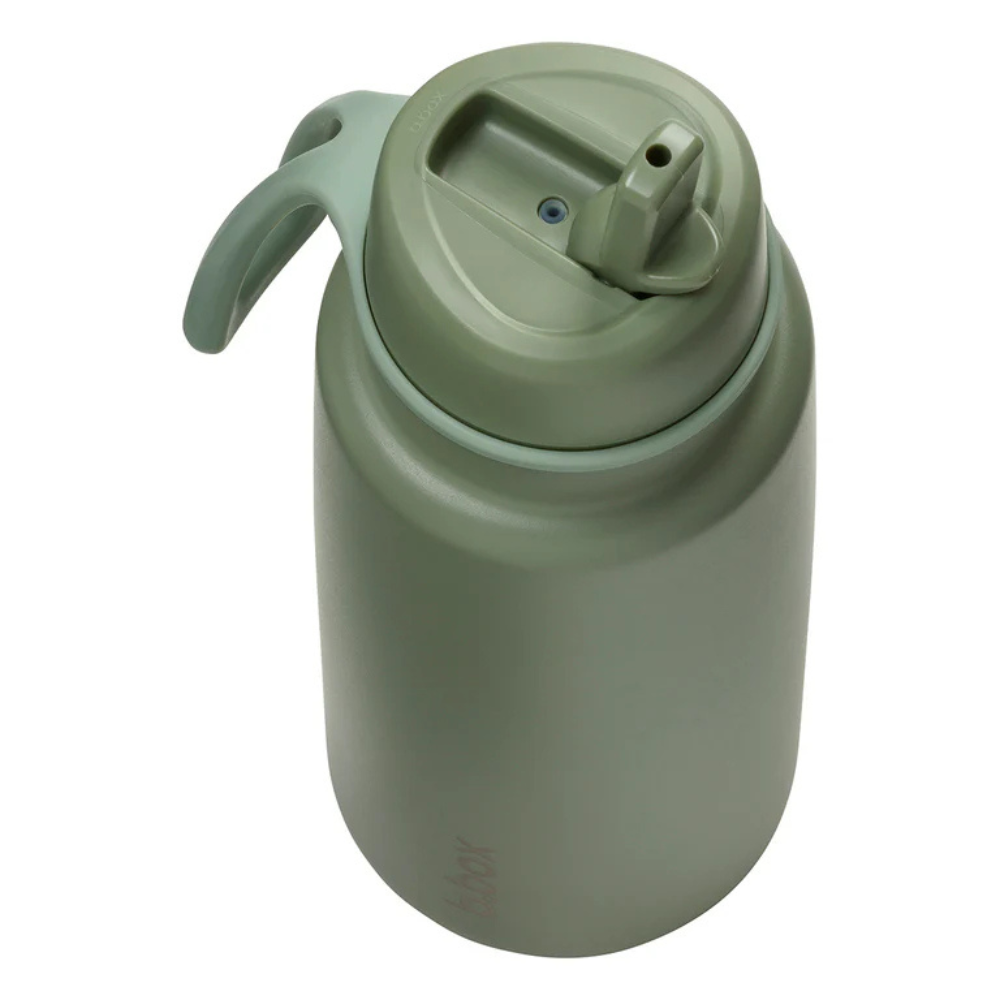 B.Box Insulated Flip Top 1 Litre Bottle Olive (1)