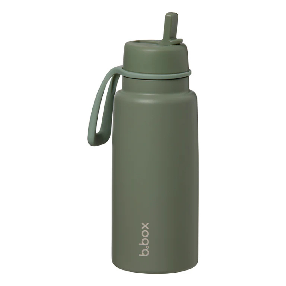 B.Box Insulated Flip Top 1 Litre Bottle Olive (2)