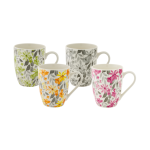 Bundanoon Coupe Mugs 340ml Set 4 Floral