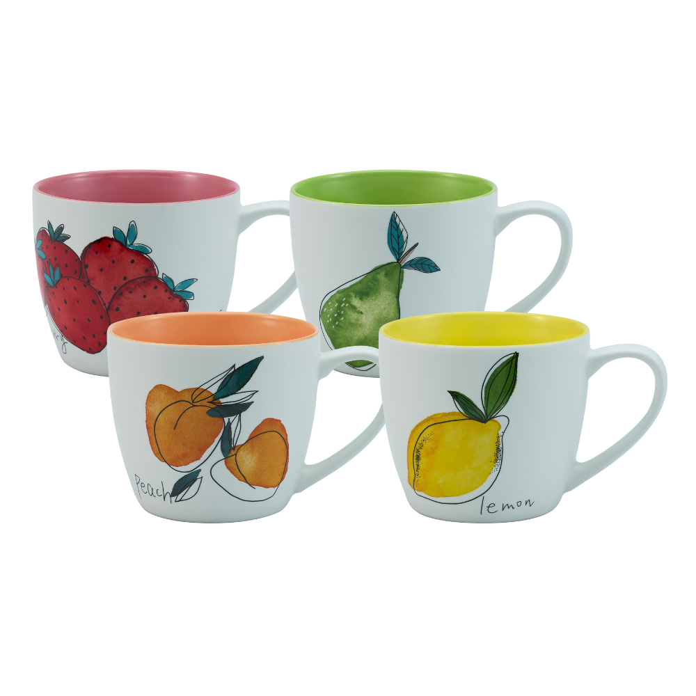 BUNDANOON Mega Classic Mug 520ml Set of 4 Fruity