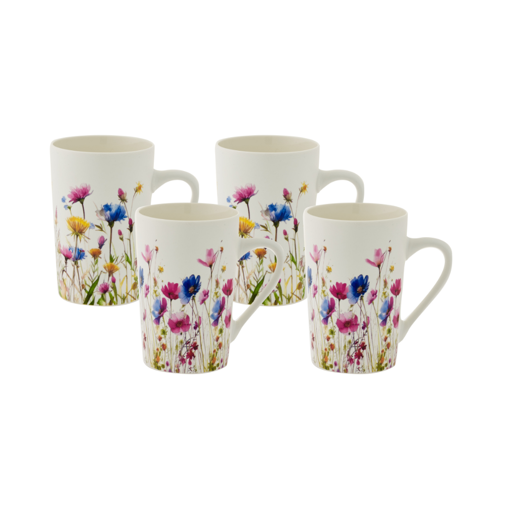 BUNDANOON Tube Mug 385ml Set of 4 Meadow