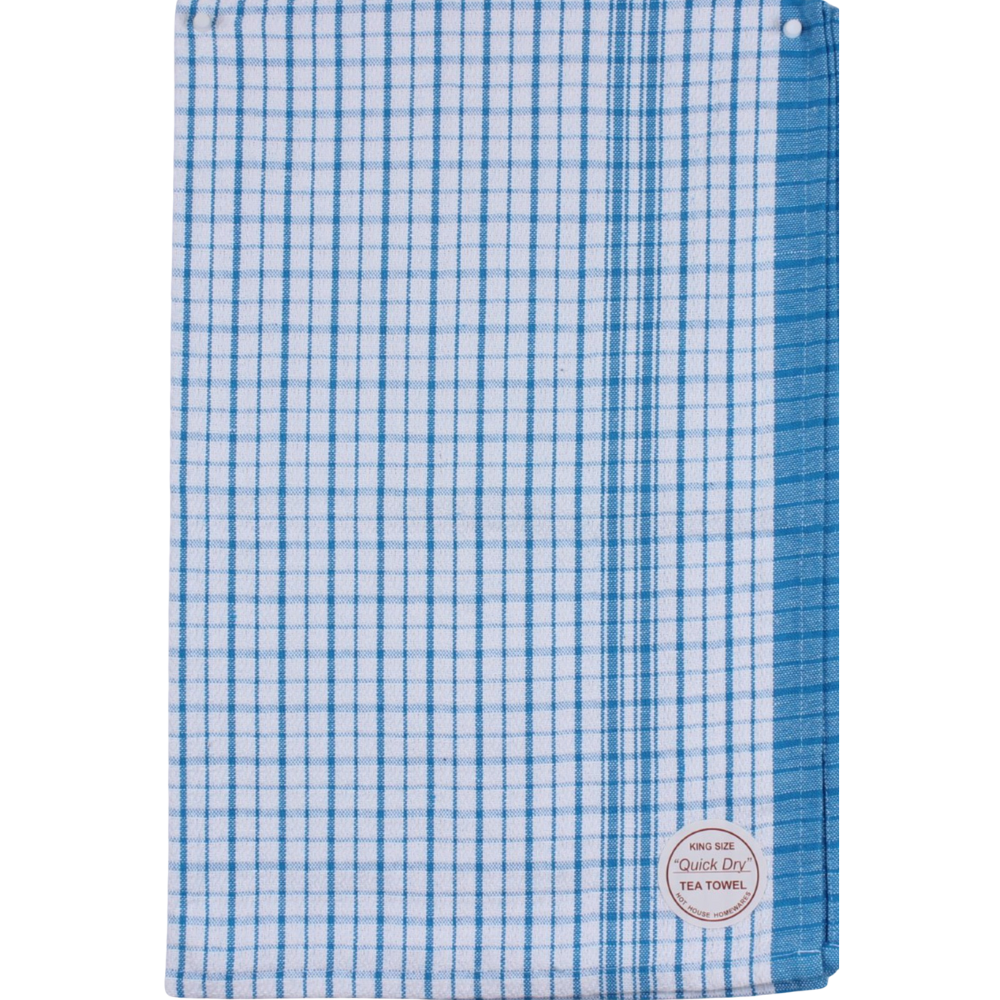 Dobby QuickDry Tea Towel Aqua