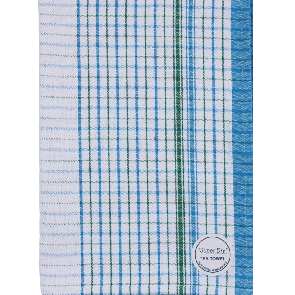 Dobby SuperDry Tea Towel Aqua