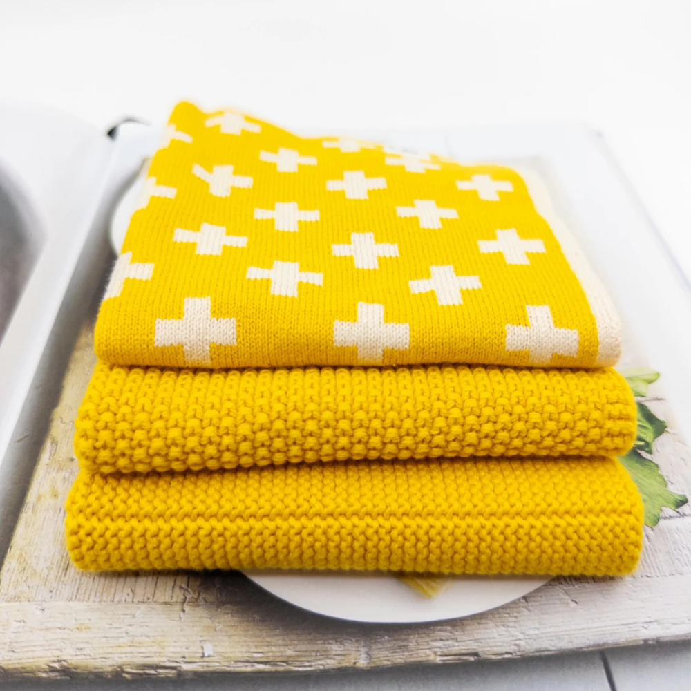 Ecovask Mixed Cloths 3 Pack Daffodil (1)